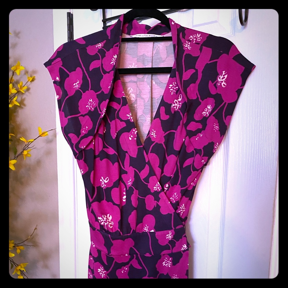 dvf short wrap dress DVF